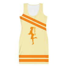 Load image into Gallery viewer, DCYG Orange &amp; Yellow FM1 Bodycon dress
