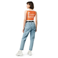 Load image into Gallery viewer, DCYG DEI 24 White &amp; Orange Crop Top
