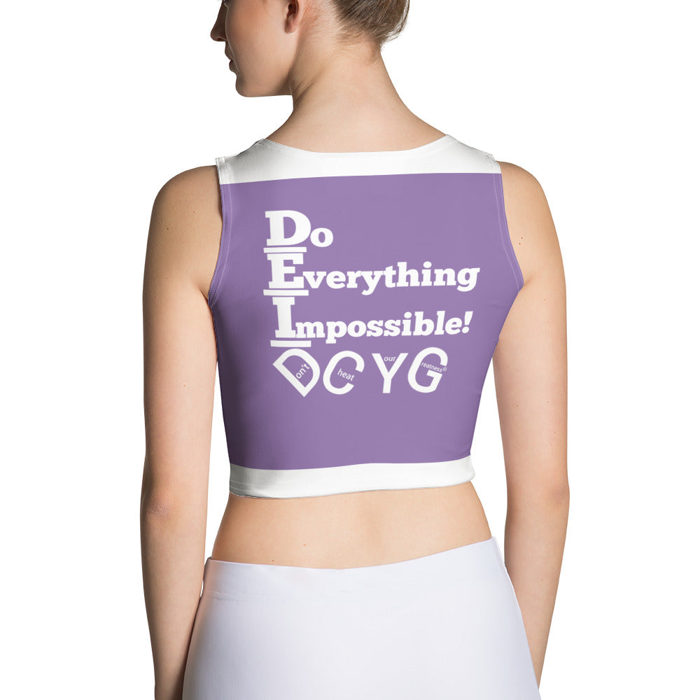 DCYC DEI 24 White & Purple  Crop Top
