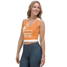 Load image into Gallery viewer, DCYG DEI 24 White &amp; Orange Crop Top
