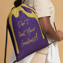 Load image into Gallery viewer, DCYG DRIP Gold logo &amp; Pure Drawstring bag

