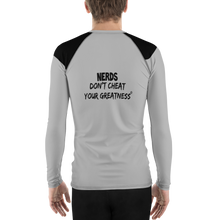 Load image into Gallery viewer, DCYG NERDS Black Logo &amp; Grey Men's Rash Guard

