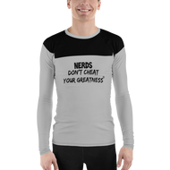 DCYG NERDS Black Logo & Grey Men's Rash Guard