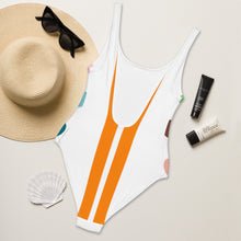 Load image into Gallery viewer, DCYG FM1 MultiColored Poka Dots &amp; White One-Piece Swimsuit
