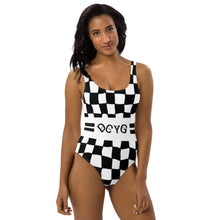 Load image into Gallery viewer, DCYG 24 STEAMY Black &amp; White Checks One-Piece Swimsuit
