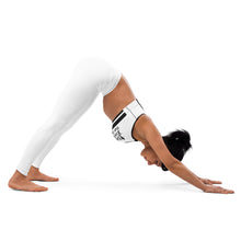 Load image into Gallery viewer, DCYG 24SX Baddies Logo &amp; White Padded Sports Bra
