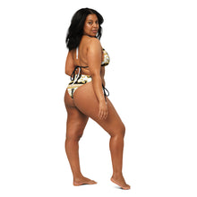 Load image into Gallery viewer, STEAMY 24 Gold &amp; Black string bikini

