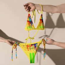 Load image into Gallery viewer, DCYG STEAMY 24 Multi Color Drip string bikini
