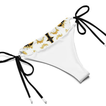 Load image into Gallery viewer, STEAMY 24 Gold &amp; Black string bikini
