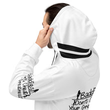 Load image into Gallery viewer, DCYG Baddies Black Logo &amp; White Hoodie
