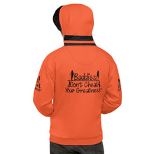 Load image into Gallery viewer, DCYG 815 Edition Baddies Black Logo &amp; Orange Hoodie
