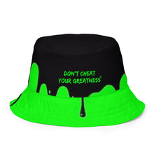 Load image into Gallery viewer, DRIP 24 Green &amp; Black Reversible bucket hat
