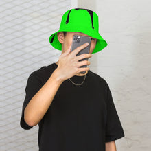 Load image into Gallery viewer, DRIP 24 Green &amp; Black Reversible bucket hat

