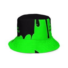 Load image into Gallery viewer, DRIP 24 Green &amp; Black Reversible bucket hat
