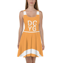Load image into Gallery viewer, DCYG  Orange &amp; White CS 2 Skater Dress
