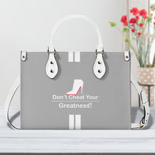 Load image into Gallery viewer, DCYG White Red Bottoms &amp; Grey Multiple Sizes Upgraded Luxury Women PU Leather Handbag
