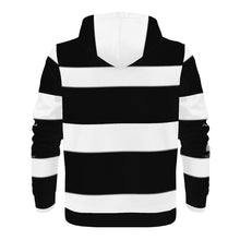 Load image into Gallery viewer, Ancestors Muslim, Male, White Logo , Black Stripe Men's All Over Print Hoodie
