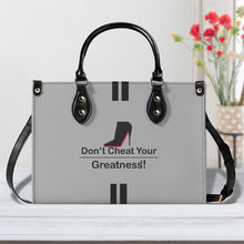 Load image into Gallery viewer, DCYG Black Red Bottoms &amp; Grey Multiple Sizes Upgraded Luxury Women PU Leather Handbag
