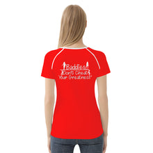Load image into Gallery viewer, DCYG 24SX Baddies White Logo &amp; Red Women's All-Over Print T shirt

