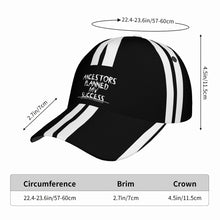 Load image into Gallery viewer, Ancestors Black , White Logo Curved Brim Baseball Cap (AOP)
