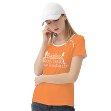 Load image into Gallery viewer, DCYG  24SX Baddies White Logo &amp; Orange Women&#39;s All-Over Print T shirt
