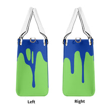 Load image into Gallery viewer, Native , Blue Logo, Blue Drip &amp; Green Multiple Sizes Upgraded Luxury Women PU Leather Handbag
