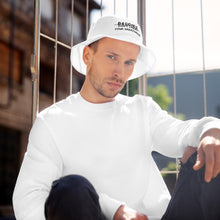 Load image into Gallery viewer, DCYG FX Baddies Black Logo &amp; White  Bucket Hat
