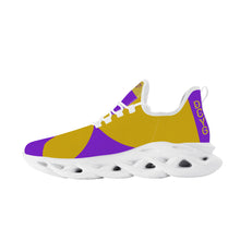 Load image into Gallery viewer, DCYG Purple &amp; Gold 2nd Edition B Flex Control Sneaker - White
