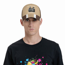 Load image into Gallery viewer, Ancestors Family, Black, White Logo &amp; Brown, Tan ,White Curved Brim Baseball Cap (AOP)
