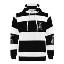 Load image into Gallery viewer, Ancestors Muslim, Male, White Logo , Black Stripe Men's All Over Print Hoodie
