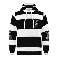Ancestors Muslim, Male, White Logo , Black Stripe Men's All Over Print Hoodie