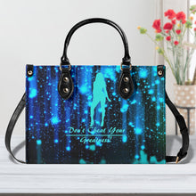 Load image into Gallery viewer, DRIP SF Turquoise  Logo &amp; Multiple Sizes Upgraded Luxury Women PU Leather Handbag
