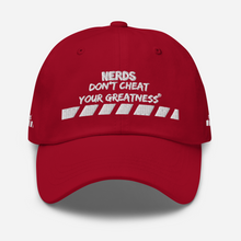 Load image into Gallery viewer, DCYG NERDS White Logo Dad hat

