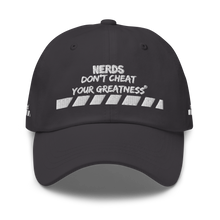 Load image into Gallery viewer, DCYG NERDS White Logo Dad hat
