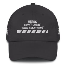 Load image into Gallery viewer, DCYG NERDS White Logo Dad hat
