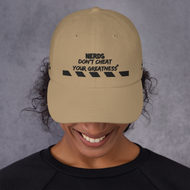 DCYG NERDS Black Logo  Dad hat