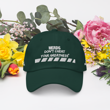 Load image into Gallery viewer, DCYG NERDS White Logo Dad hat
