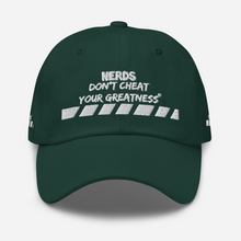 Load image into Gallery viewer, DCYG NERDS White Logo Dad hat
