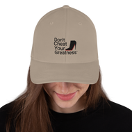 DCYG Black Red Bottoms Structured Twill Cap