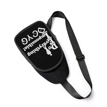 Load image into Gallery viewer, DEI 24 BM White logo &amp; Black Chest Bag
