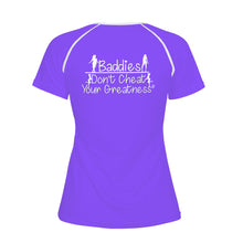 Load image into Gallery viewer, DCYG 24SX Baddies White Logo &amp; Purple  Women's All-Over Print T shirt

