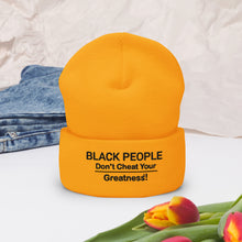 Load image into Gallery viewer, DCYG Black People Cuffed Beanie
