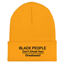 Load image into Gallery viewer, DCYG Black People Cuffed Beanie
