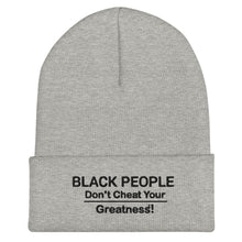 Load image into Gallery viewer, DCYG  Black People Cuffed Beanie
