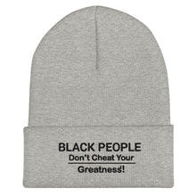Load image into Gallery viewer, DCYG Black People Cuffed Beanie
