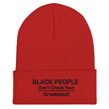 Load image into Gallery viewer, DCYG  Black People Cuffed Beanie

