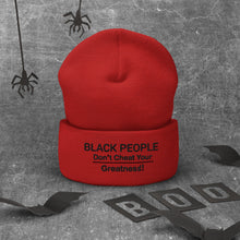 Load image into Gallery viewer, DCYG Black People Cuffed Beanie

