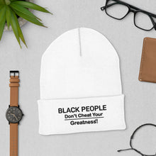 Load image into Gallery viewer, DCYG  Black People Cuffed Beanie
