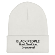 Load image into Gallery viewer, DCYG  Black People Cuffed Beanie
