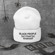 Load image into Gallery viewer, DCYG Black People Cuffed Beanie
